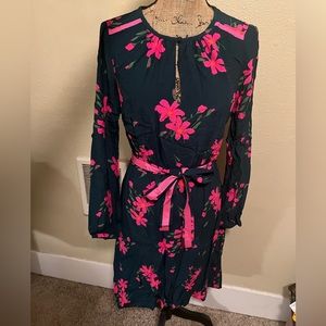 Boden “Mara” Belted Floral Print Dress